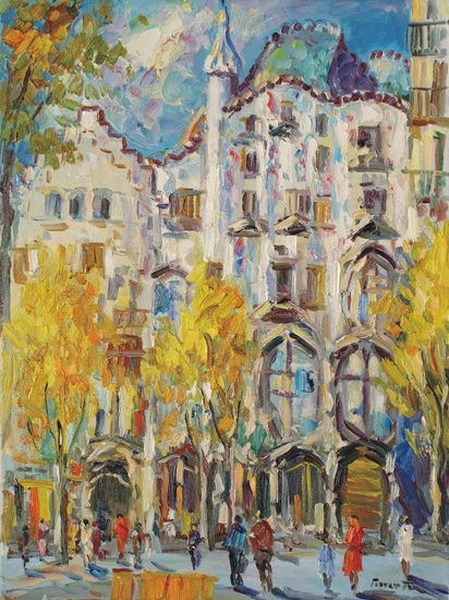 541 - CASA BATLLO Oil Canvas Landscaping