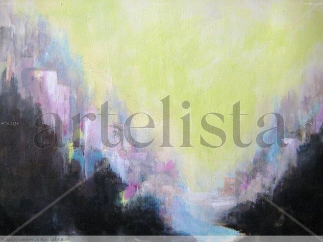 AL AMANECER Acrylic Canvas Landscaping