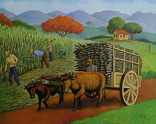 el cañaveral Oil Canvas Landscaping