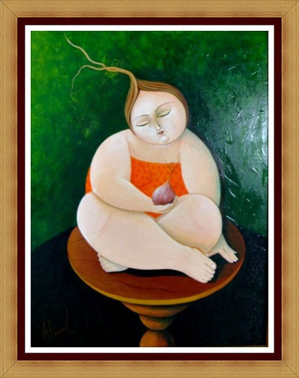 La Nana de la Cebolla Acrylic Canvas Figure Painting