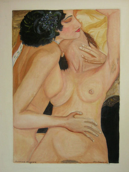 Otro Amor Oil Panel Nude Paintings