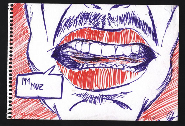 I'm Muzzy Felt-tip pen Paper Portrait