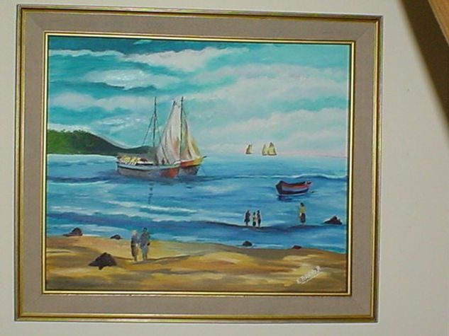 Los botes Oil Canvas Landscaping