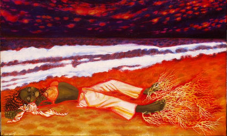 Pinturas Serie Saqueo y Exodo