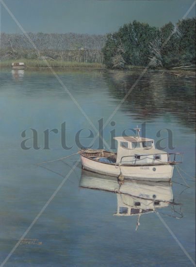 Reflejos del Guadalquivir Oil Canvas Landscaping