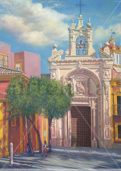 Puerta del Gran Poder de Sevilla Oil Canvas Landscaping