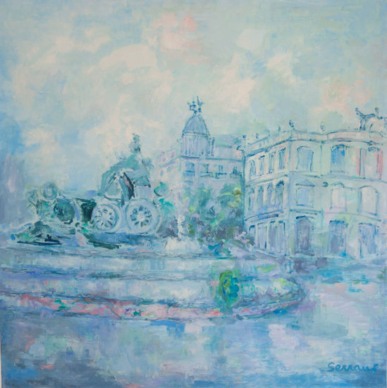 La Cibeles Oil Canvas Figure Painting