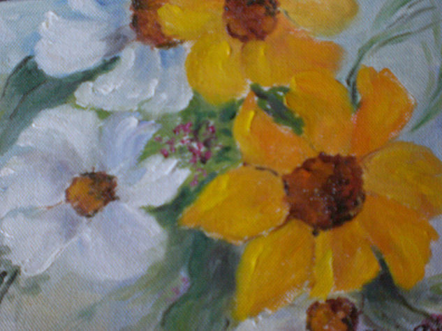 Flores Oil Canvas Floral Painting