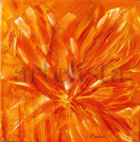 Pinceladas Oil Textile Floral Painting