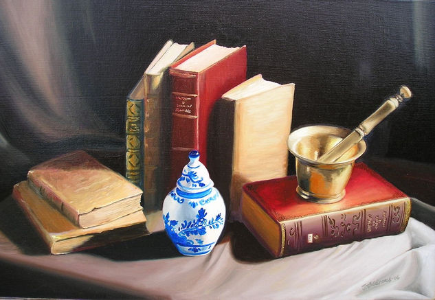 libros&otros Oil Canvas