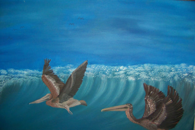 Pelicanos Acrylic Canvas Landscaping