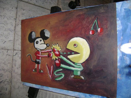 Mickey vs pacman