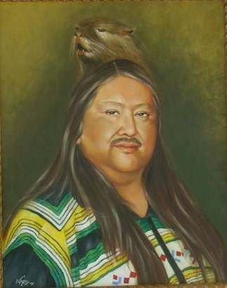 INDIO SEMINOLE Oil Canvas Portrait