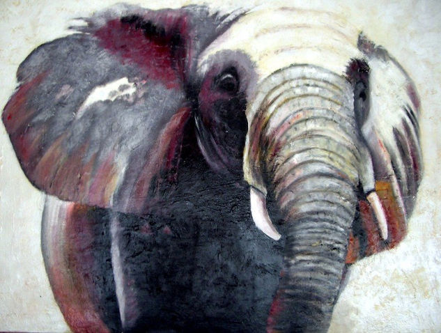 ELEFANT Oil Canvas Animals