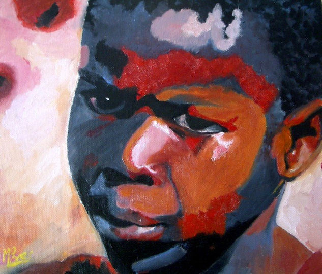 MIRADES D'AFRICCA Oil Canvas Portrait