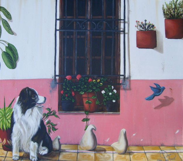 "UNA VEZ MÁS MI SOLEDAD" Oil Canvas Animals