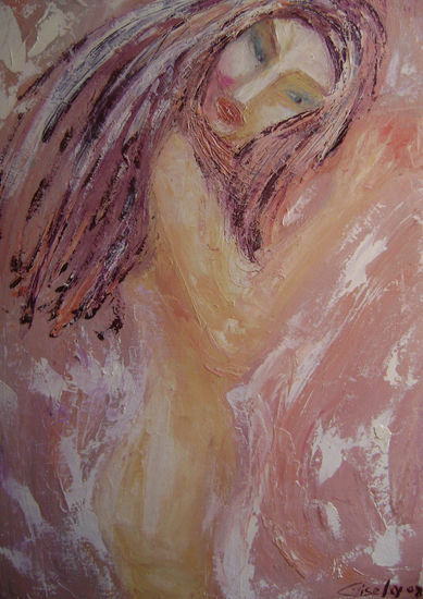 Luna. Yo en la tierra Oil Canvas Nude Paintings