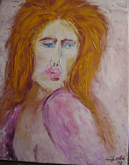 Miranda. Recuerdo Oil Panel Portrait