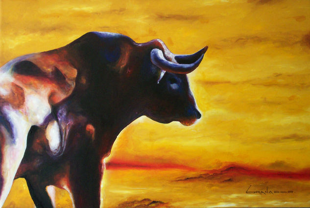 toro Oil Canvas Animals