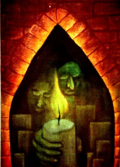 Brujas iluminadas Oil Canvas