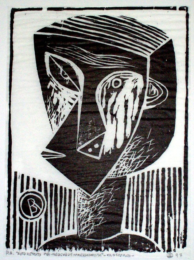 "Autoretrato Pós-Neo-Cubo-Expressionista"