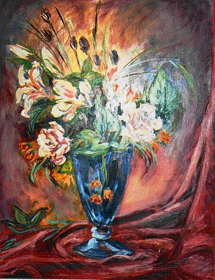 flores y aroma Oil Canvas Floral Painting