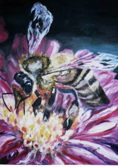 nectar Oil Panel Floral Painting