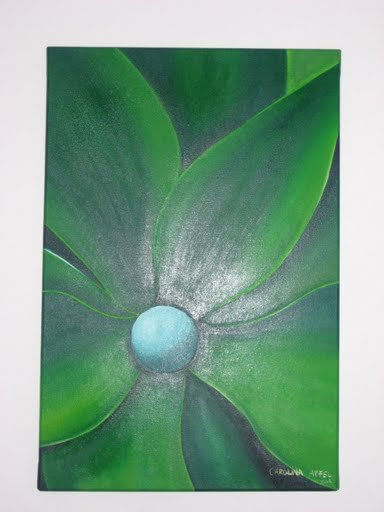 Hoja Oil Canvas Floral Painting