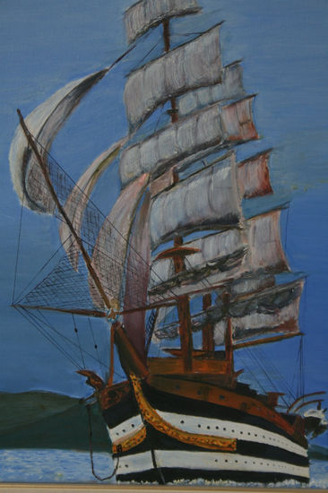 BARCO II Oil Canvas Marine Painting