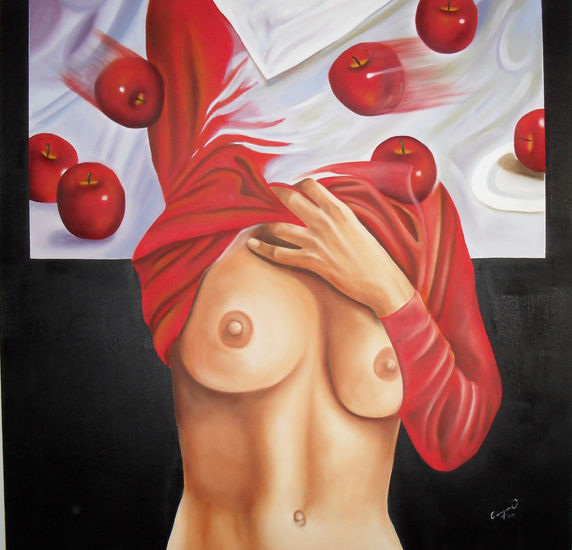 pecado original 2 Oil Canvas Figure Painting