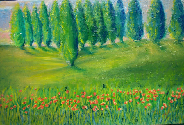 Paseos por el campo Oil Canvas Landscaping