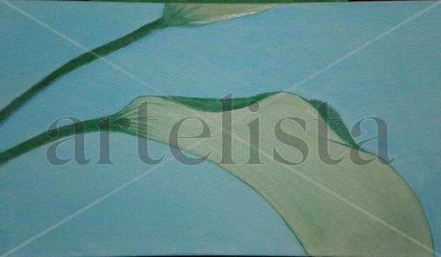 Cala2 Oil Canvas Floral Painting