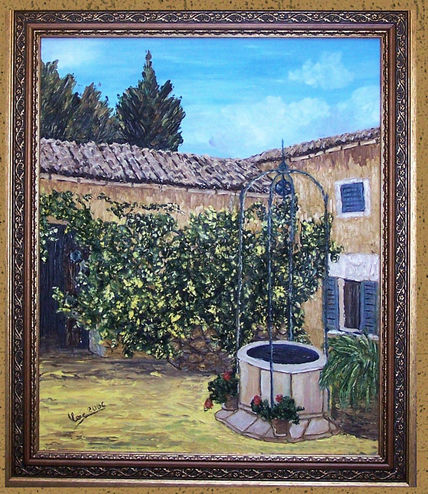 Patio con pozo