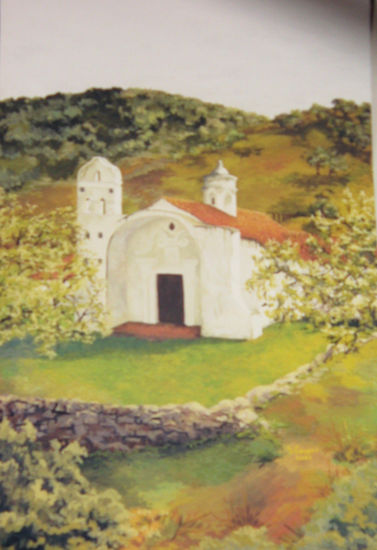 Capilla de Candonga (Córdoba, Argentina) Oil Panel Landscaping