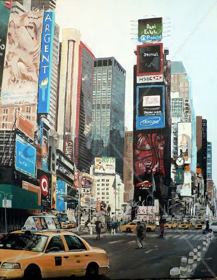 Times Square Acrylic Canvas Landscaping