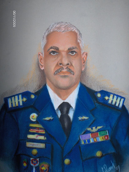 de Maestro a Coronel Pastel Card Portrait