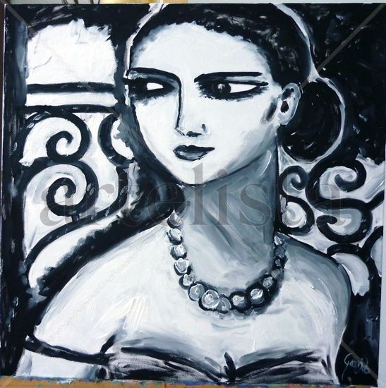 (es copia) FLORA Oil Canvas Portrait