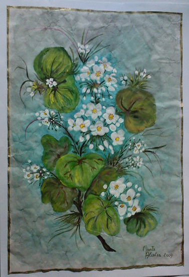 MALVONES Watercolour Paper Floral Painting