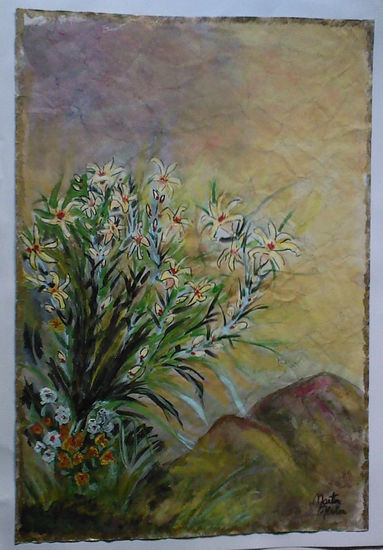 JAZMINES SILVESTRES Watercolour Paper Floral Painting