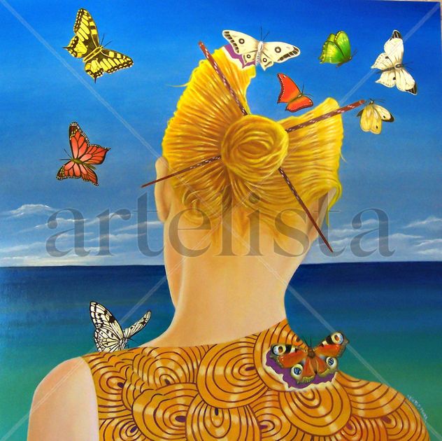la chica de las mariposas
