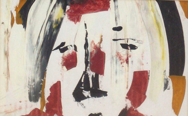 tristeza Acrylic Paper Figure Painting