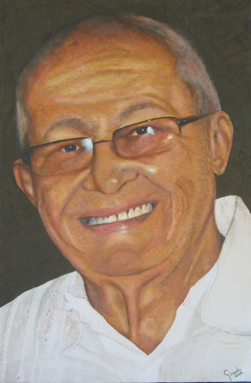 Homenaje a mi padre Acrylic Canvas Portrait