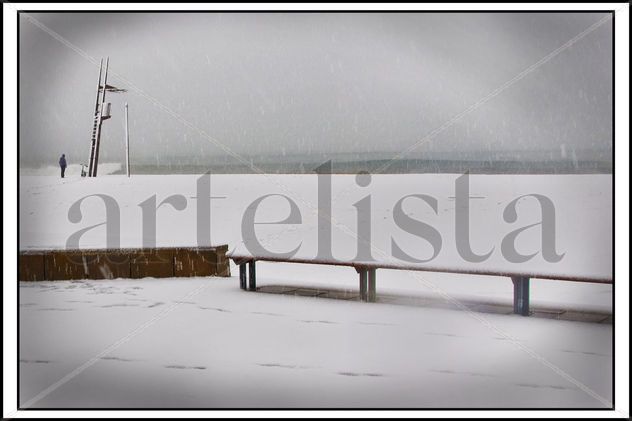 nieve en playa