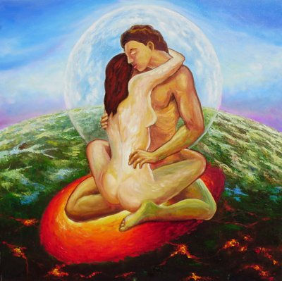 Amor Terrestre Oil Canvas Nude Paintings