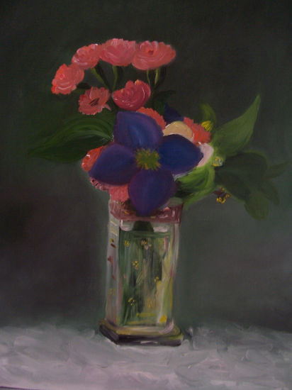 flores Oil Canvas Still Life Paintings