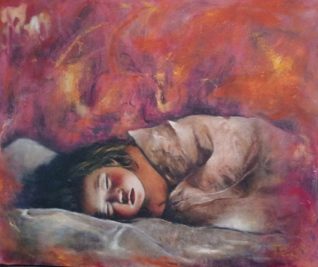 Sueño profundo Oil Canvas Figure Painting