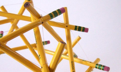 escultura geometrica TENSEGRIDAD