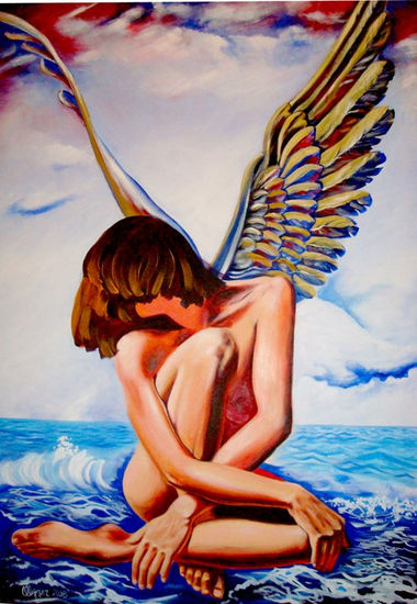 GALA SOBRE EL MAR Acrylic Canvas Nude Paintings