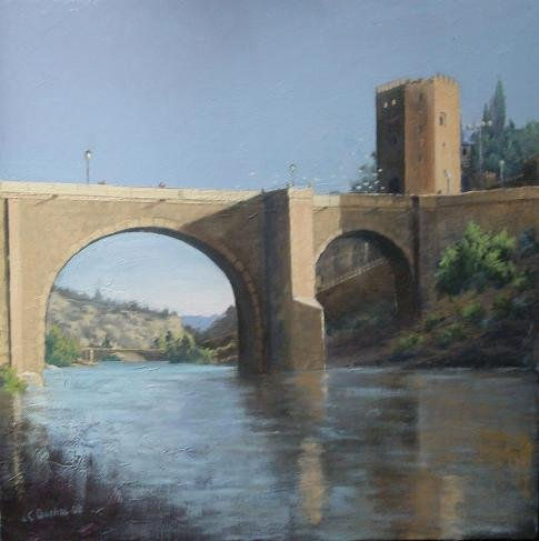 Puente de Alcantara - Toledo Óleo Lienzo Paisaje