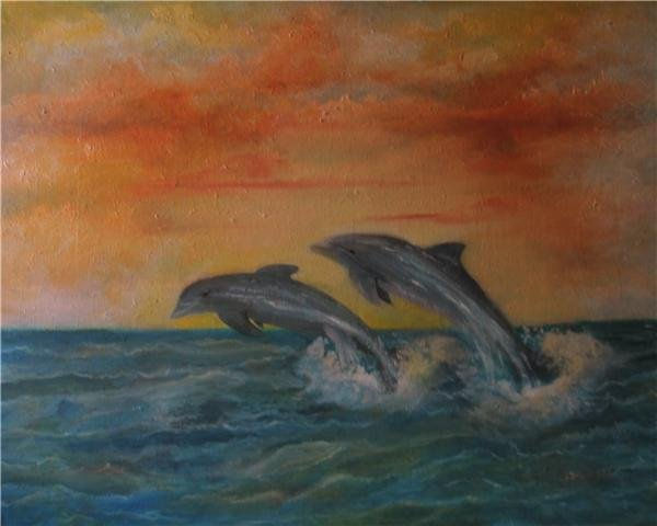 Delfines Oil Canvas Landscaping